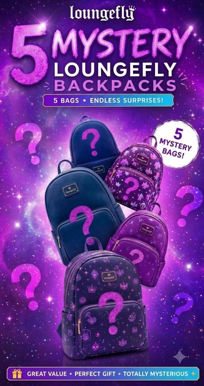 NWT Loungefly Mystery Backpack & Tote Bundle